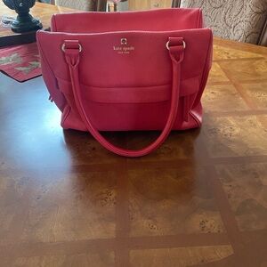Kate Spade Coral Leather Tote Bag
